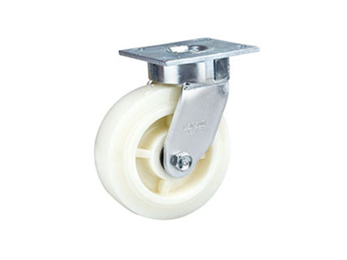 抗冲击重型白尼龙脚轮