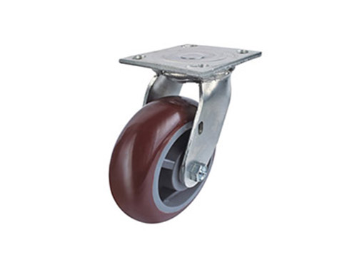 重型活动PU轮圆边