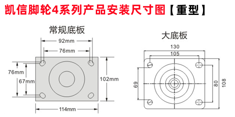 重型脚轮,TPR脚轮,静音脚轮,万向轮,4寸脚轮,凯信脚轮,脚轮厂家