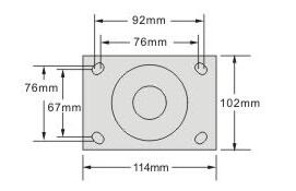 抗冲击铁芯pu轮安装尺寸