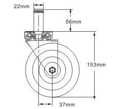 插杆耐高温轮安装尺寸