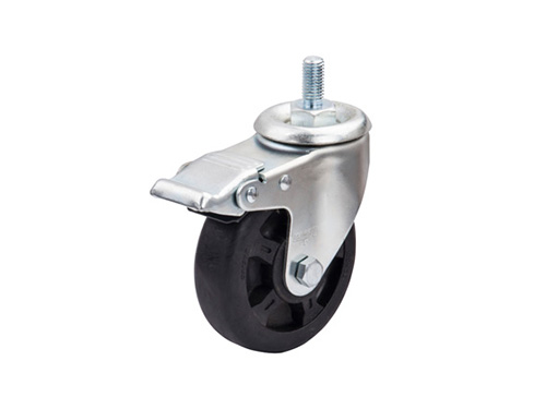 4寸丝杆型耐高温脚轮