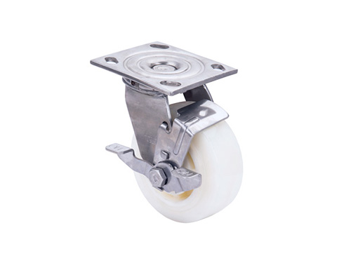 不锈钢5寸重型尼龙轮...