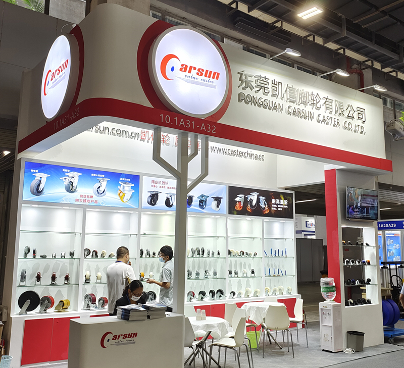 东莞凯信脚轮生产厂家2022广交会物流装备展现场
