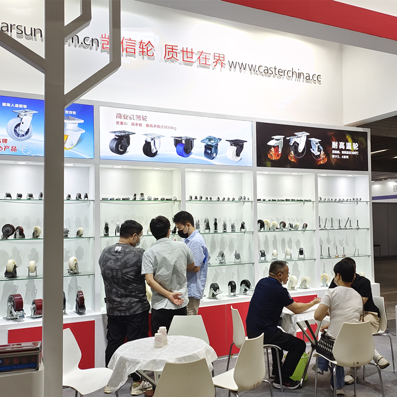 东莞凯信脚轮生产厂家2022广交会物流装备展现场