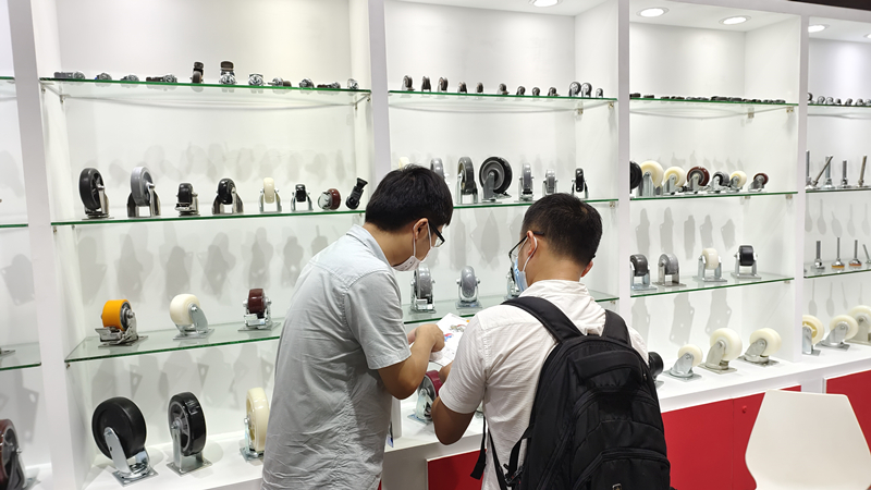 东莞凯信脚轮生产厂家2022广交会物流装备展现场