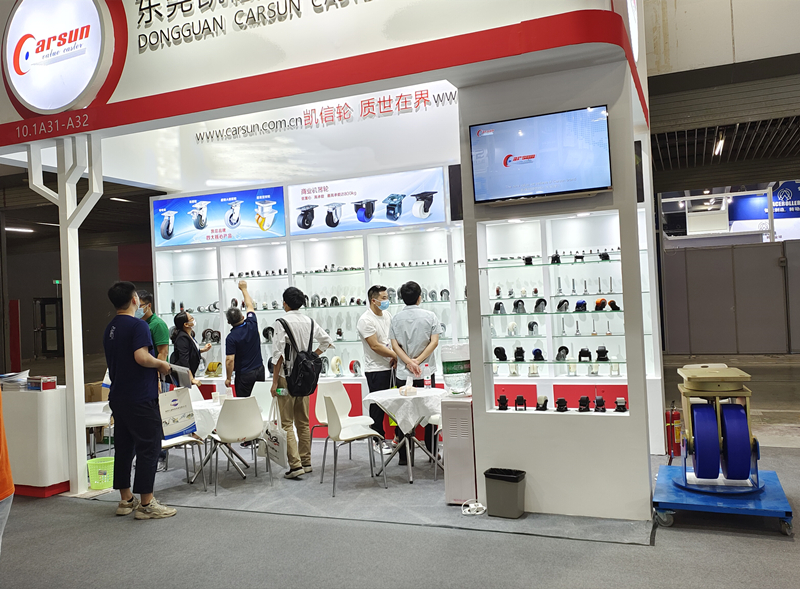 东莞凯信脚轮生产厂家2022广交会物流装备展现场