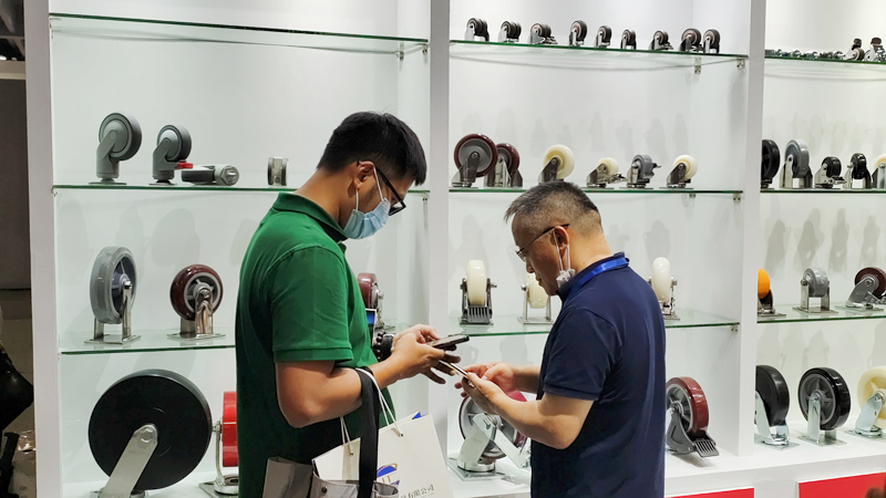 东莞凯信脚轮生产厂家2022广交会物流装备展现场