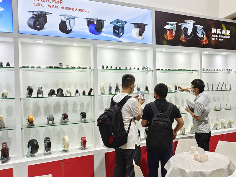东莞凯信脚轮生产厂家2022广交会物流装备展现场