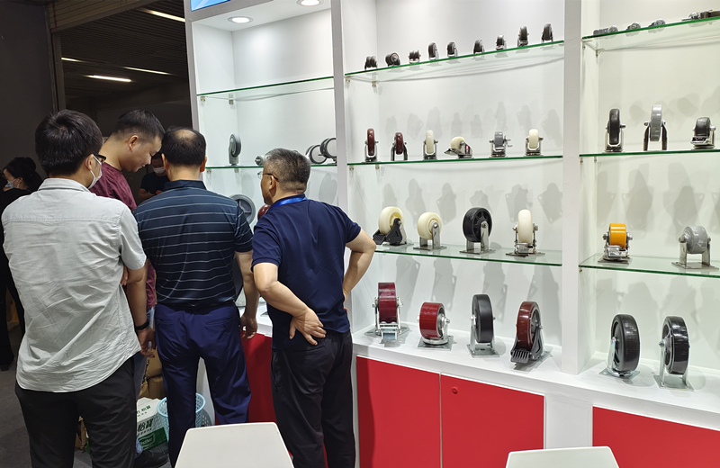 东莞凯信脚轮生产厂家2022广交会物流装备展现场