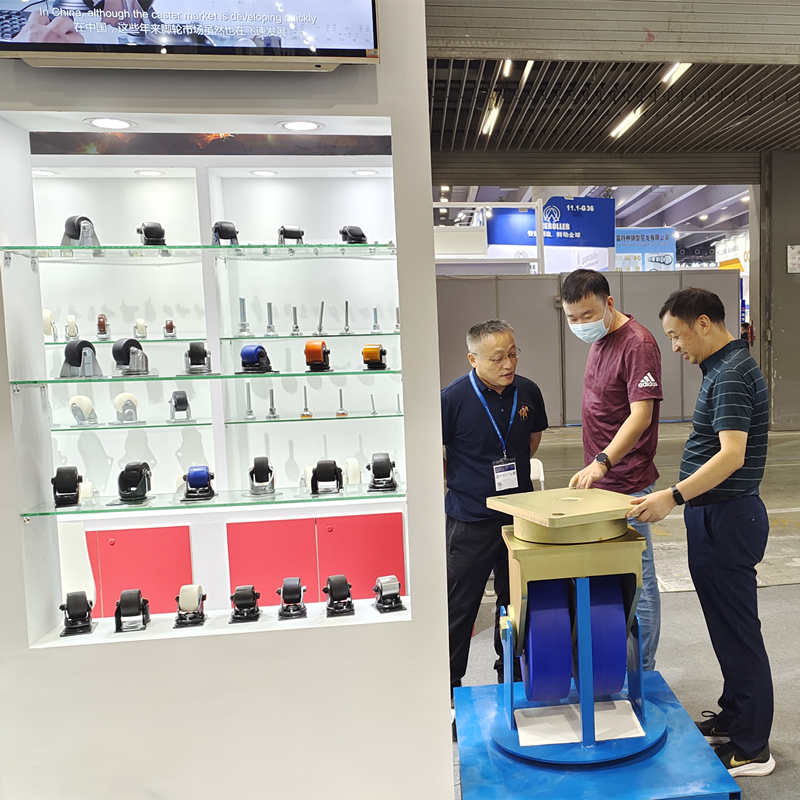 东莞凯信脚轮生产厂家2022广交会物流装备展现场