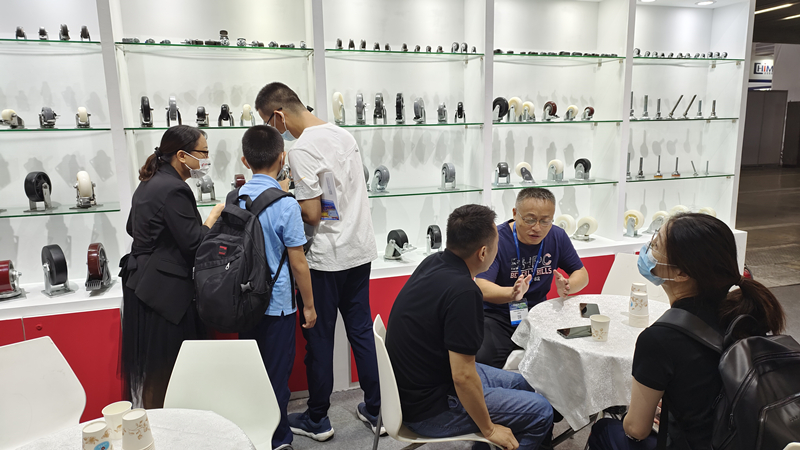 东莞凯信脚轮生产厂家2022广交会物流装备展现场