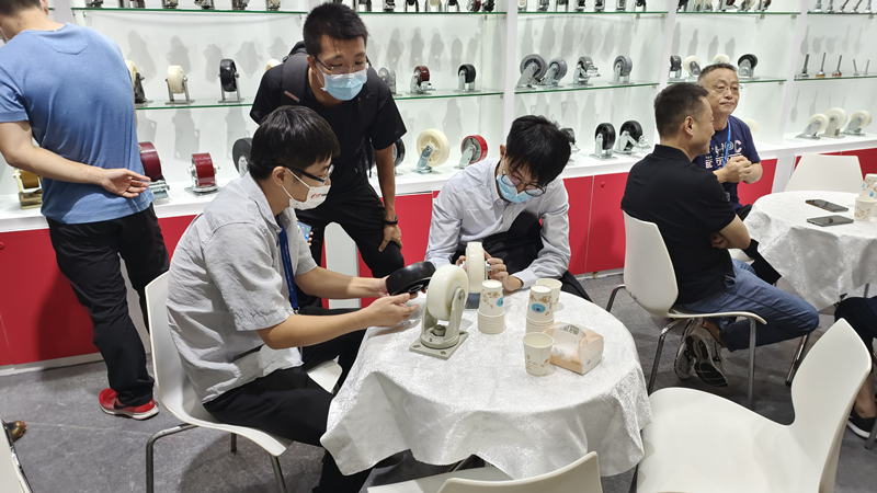 东莞凯信脚轮生产厂家2022广交会物流装备展现场