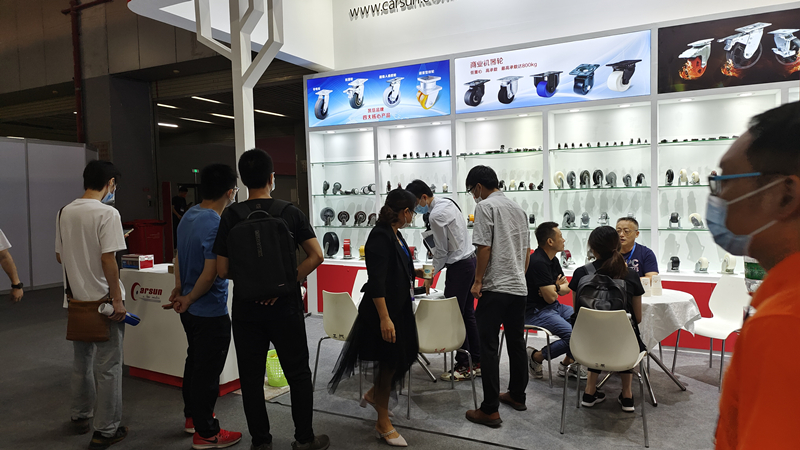 东莞凯信脚轮生产厂家2022广交会物流装备展现场