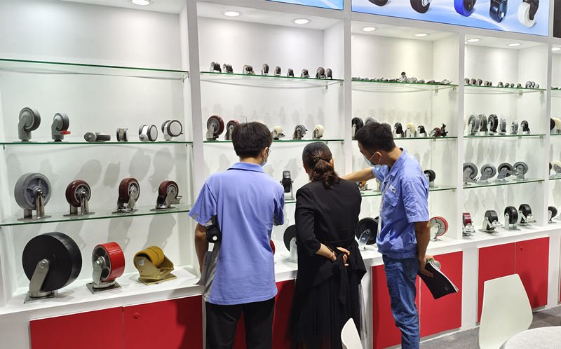 东莞凯信脚轮生产厂家2022广交会物流装备展现场