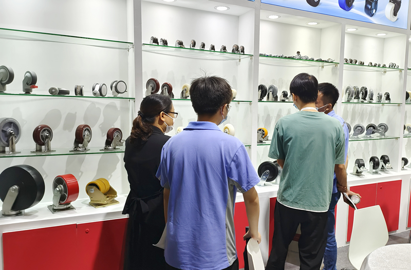 东莞凯信脚轮生产厂家2022广交会物流装备展现场