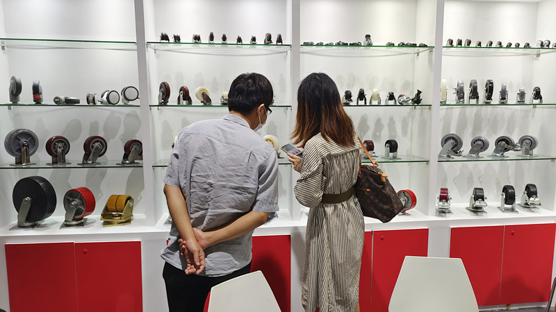 东莞凯信脚轮生产厂家2022广交会物流装备展现场