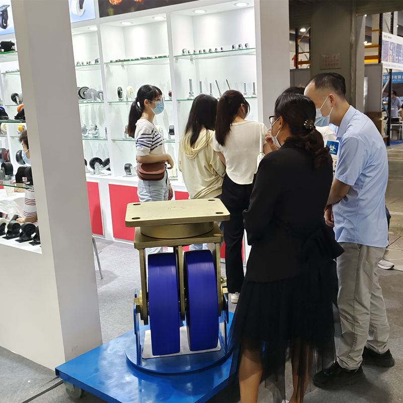 东莞凯信脚轮生产厂家2022广交会物流装备展现场