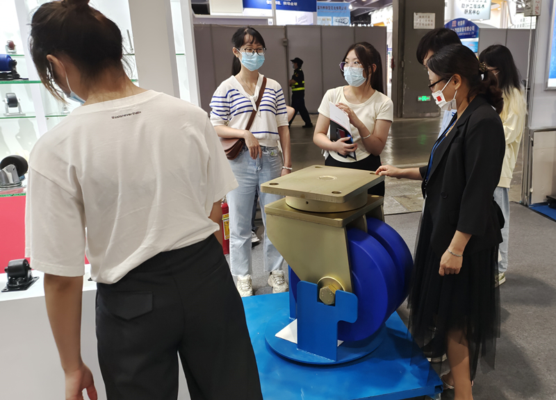 东莞凯信脚轮生产厂家2022广交会物流装备展现场