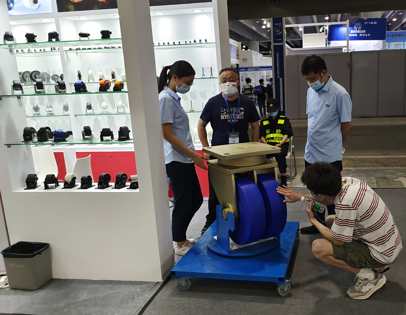 东莞凯信脚轮生产厂家2022广交会物流装备展现场