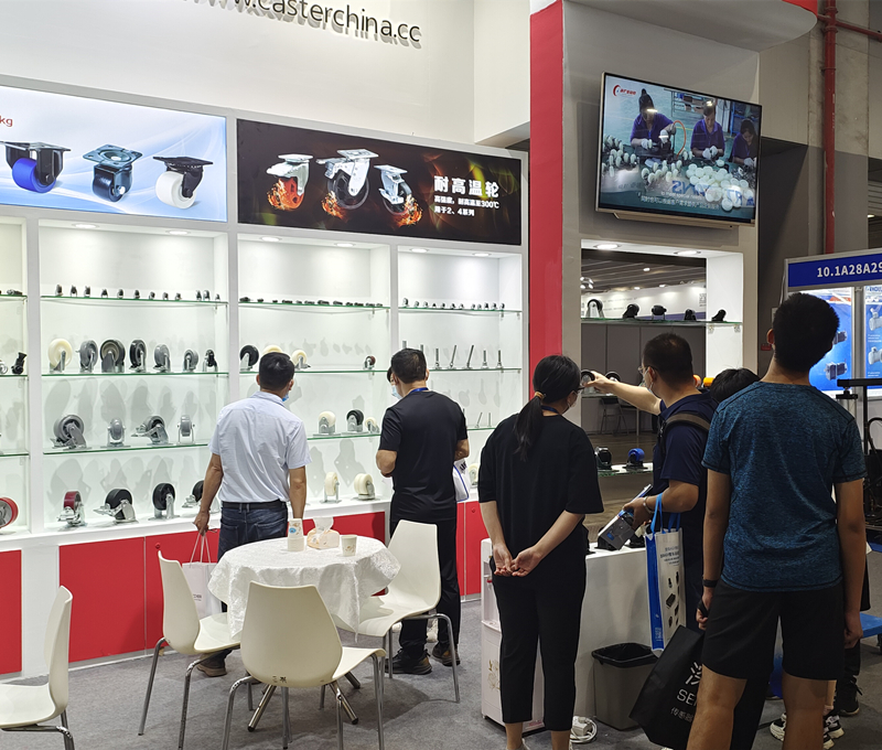 东莞凯信脚轮生产厂家2022广交会物流装备展现场