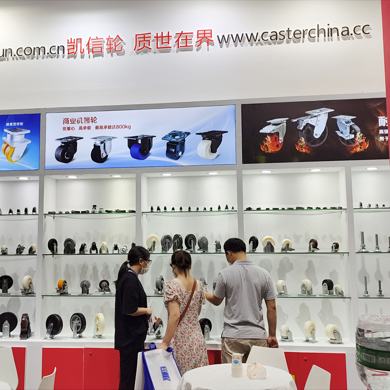 东莞凯信脚轮生产厂家2022广交会物流装备展现场