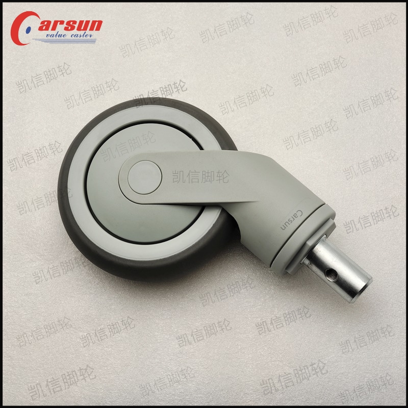 插杆型医疗脚轮全塑静音医用脚轮医疗设备仪器专用万向脚轮