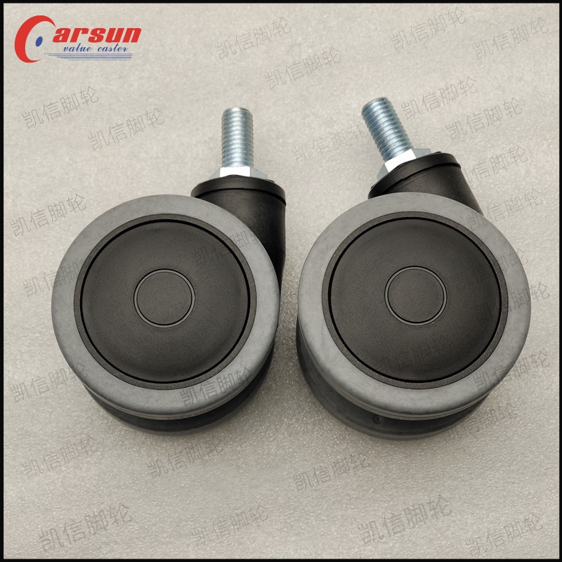 东莞凯信脚轮厂家医疗脚轮3寸丝杆型双轮导电万向脚轮医院设备仪器手推车专用万向轮