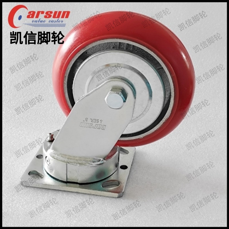 重型脚轮,抗冲击脚轮,万向轮,万向脚轮,重型万向轮,铁芯聚氨酯脚轮,6寸万向轮,凯信脚轮,脚轮厂家,脚轮