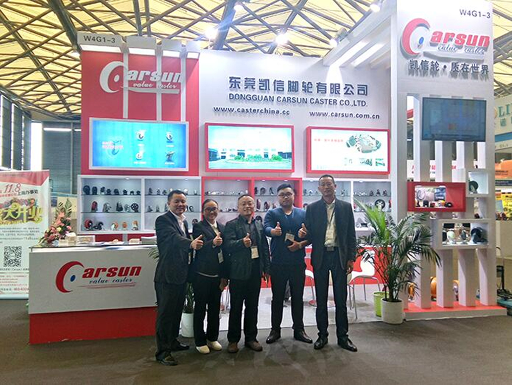 2016亚洲国际物流技术与运输系统展览会-东莞凯信脚轮厂家展会现场