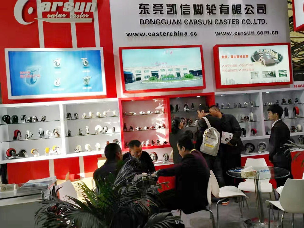 2016亚洲国际物流技术与运输系统展览会-东莞凯信脚轮厂家展会现场