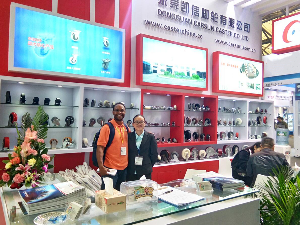 2016亚洲国际物流技术与运输系统展览会-东莞凯信脚轮厂家展会现场