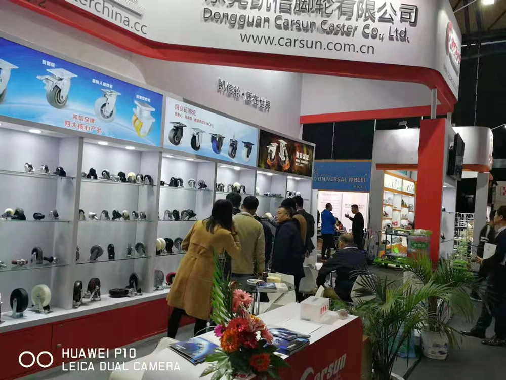 2018亚洲国际物流技术与运输系统展览会东莞凯信脚轮厂家展会现场