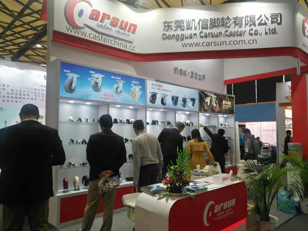 2018亚洲国际物流技术与运输系统展览会东莞凯信脚轮厂家展会现场