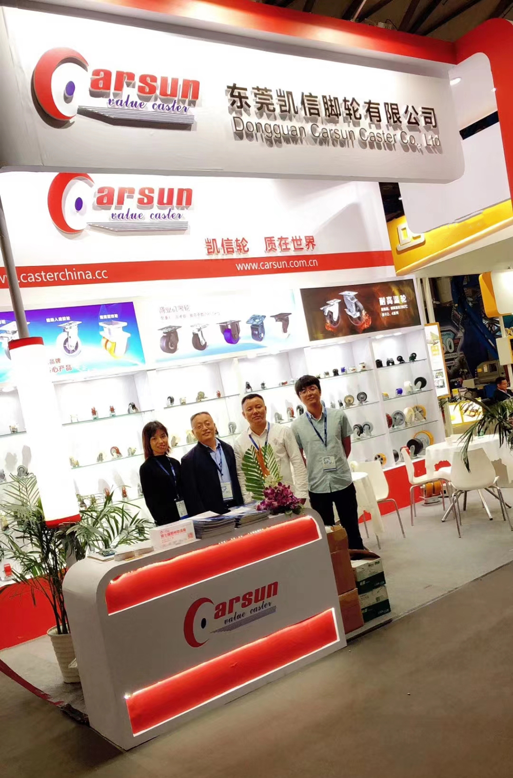 2019亚洲国际物流技术与运输系统展览会东莞凯信脚轮有限公司展会现场