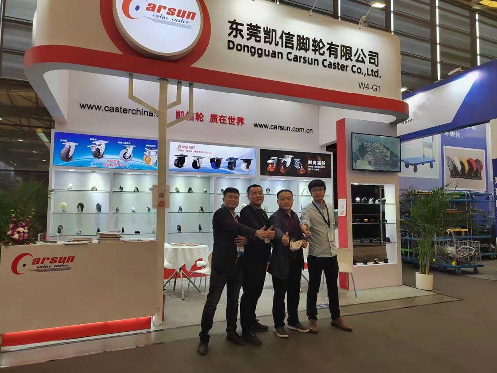 2021亚洲国际物流技术与运输系统展览会东莞凯信脚轮厂家展会现场