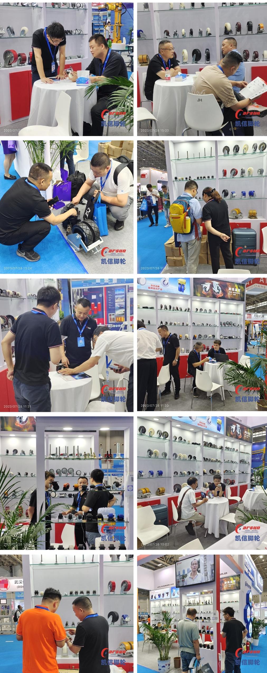 凯信脚轮亮相2023世界汽车制造技术暨智能装备工业自动化博览会