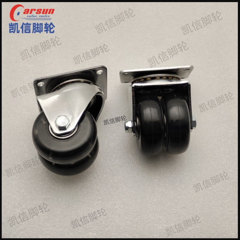 餐车脚轮,2寸双轮万向脚轮,万向轮,双轮脚轮,脚轮,凯信脚轮,脚轮厂家