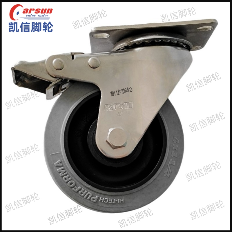 不锈钢4寸导电脚轮