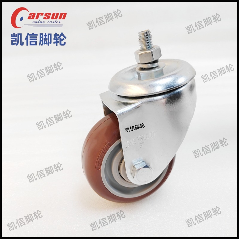 丝杆脚轮,凯信脚轮,万向轮,脚轮,聚氨脚轮,PU脚轮,中型脚轮