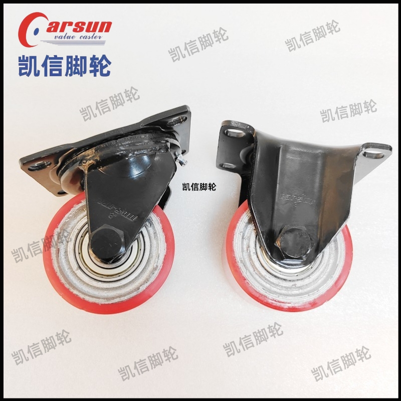 低重心脚轮,铁芯聚氨酯脚轮,重型脚轮,3寸脚轮,凯信脚轮,脚轮厂家