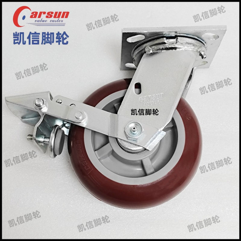 重型脚轮,聚氨酯脚轮,PU脚轮,万向轮,6寸万向轮,凯信脚轮,脚轮厂家