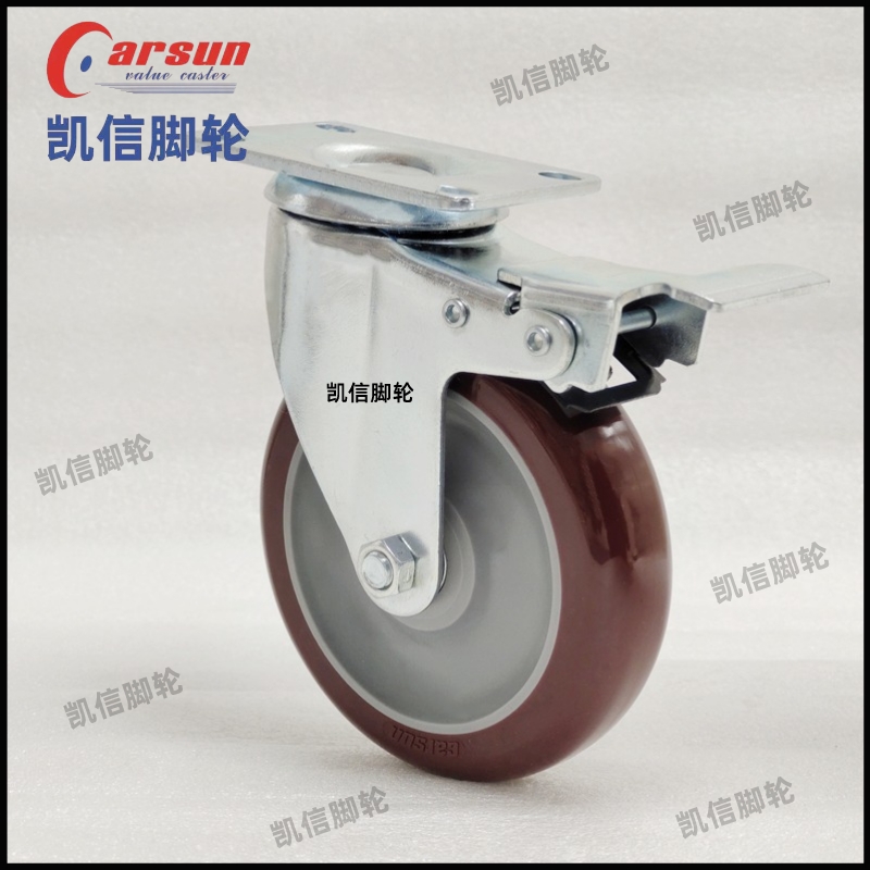 万向轮,中型脚轮,聚氨酯脚轮,PU脚轮,5寸万向轮,凯信脚轮,脚轮厂家