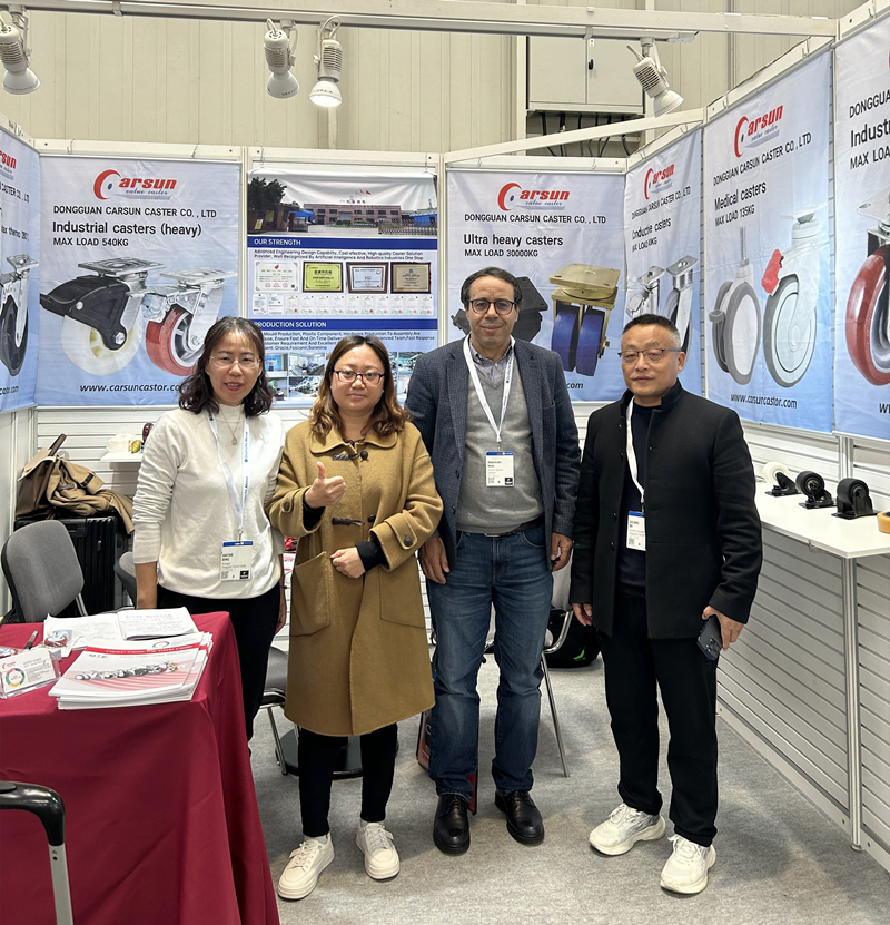 2024年德国汉诺威工业博览会东莞凯信脚轮源头实力生产厂家展位现场分享