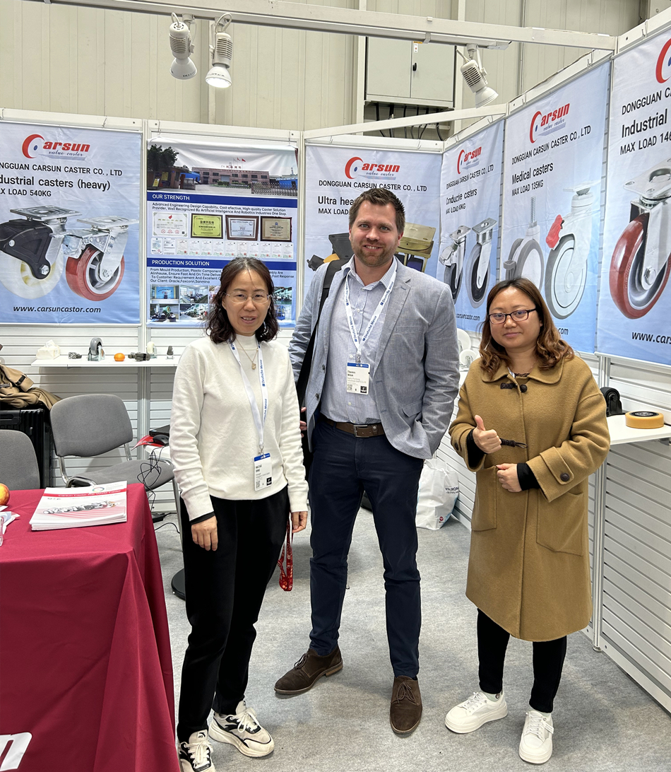 2024年德国汉诺威工业博览会东莞凯信脚轮源头实力生产厂家展位现场分享