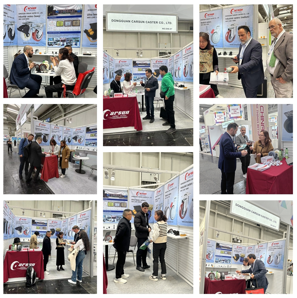 2024年德国汉诺威工业博览会东莞凯信脚轮源头实力生产厂家展位现场分享