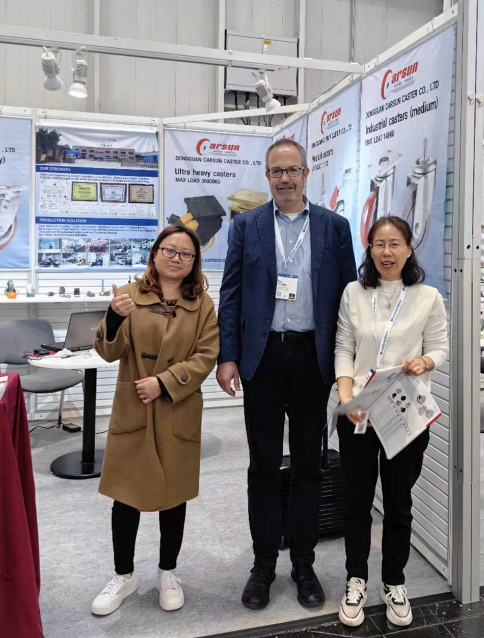 2024年德国汉诺威工业博览会东莞凯信脚轮源头实力生产厂家展位现场分享