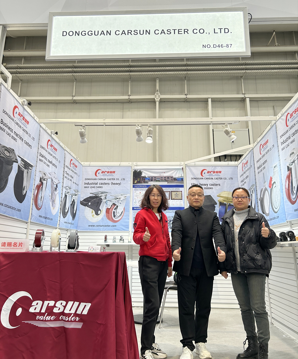 2024年德国汉诺威工业博览会东莞凯信脚轮源头实力生产厂家展位现场分享