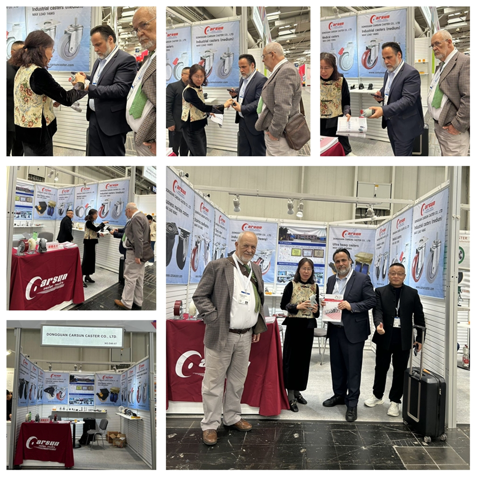 2024年德国汉诺威工业博览会东莞凯信脚轮源头实力生产厂家展位现场分享