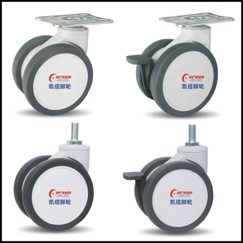 医疗脚轮3寸万向轮医用设备仪器手推车专用脚轮